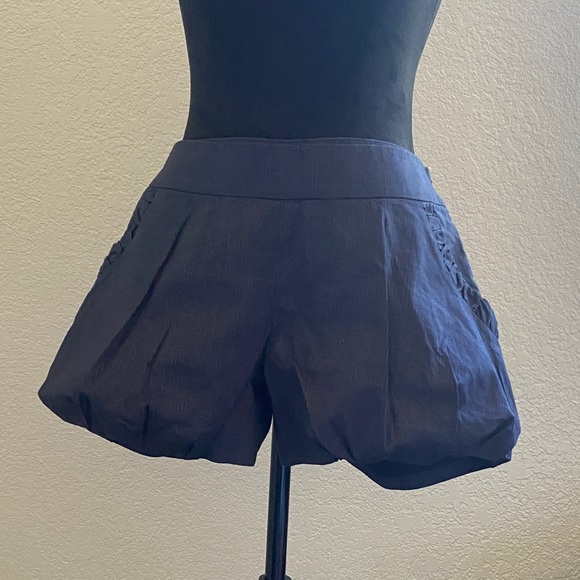 Bird by Juicy Couture Pants - Bird by Juicy Couture High Waist Navy Shorts
